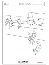 Futbol boyama sayfaları